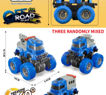 Dual Inertia/Four-Wheel Drive/Spring/Stunt Police Car