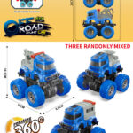 Dual Inertia/Four-Wheel Drive/Spring/Stunt Police Car