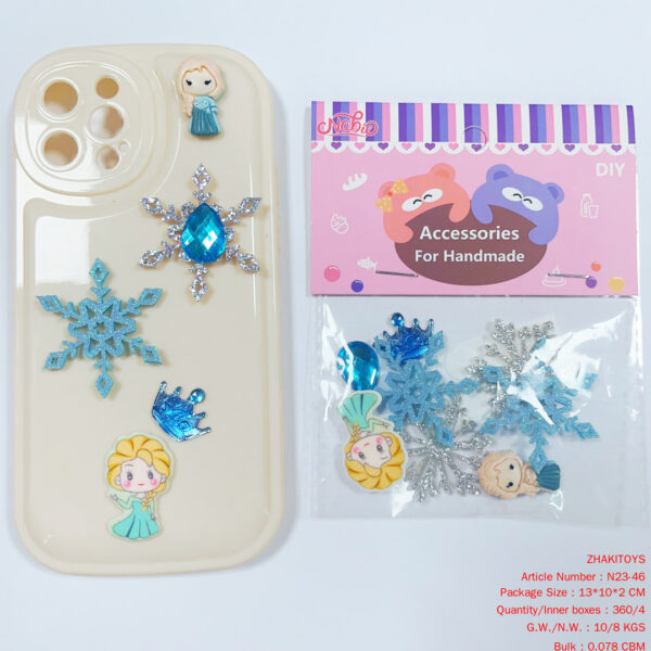 Snow Princess Snowflake Universal Stickers (8)