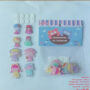 Acrylic Plate Universal Stickers for Little Girls (Four Big and Four Small Three-Dimensional Painted)