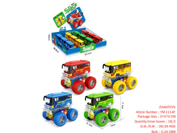 Colorful/Four-Wheel Drive/Double Inertia Stunt Bus 12