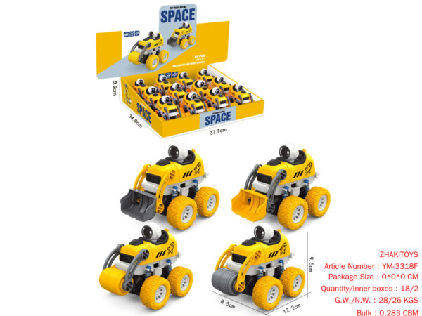Dual Inertia/Four-Wheel Drive/Spring/Stunt Space Engineering Vehicle 12