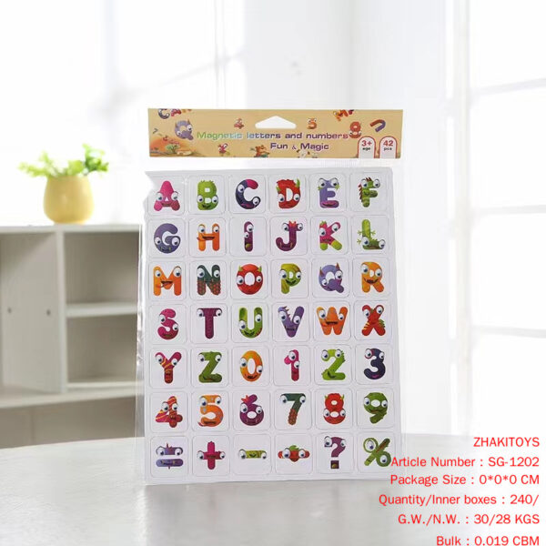 Magnetic Digital Letter Sticker