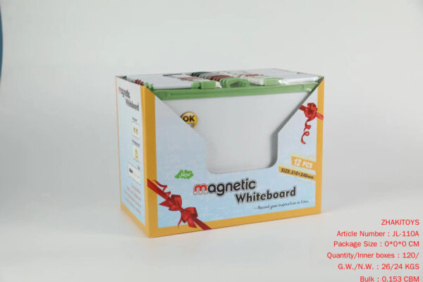Magnetic White-Board Medium Size (One Side Is Black and the Other Side Is White)