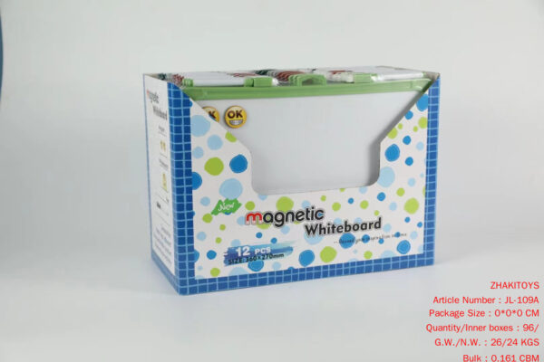 Magnetic White-Board Large Size (One Side Is Black and the Other Side Is White)