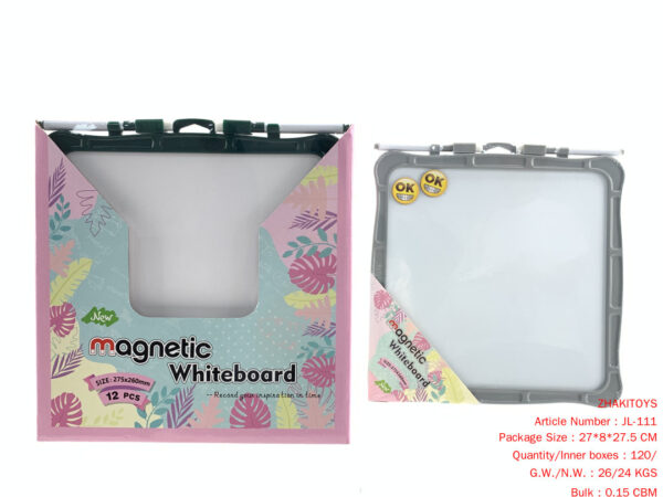 Magnetic White-Board Square (Double-Sided White)