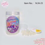 10mm rice white imitation pearl (about 560 pieces) elastic thread