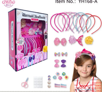 DIY Hair Bands (10 Hair Bands 4 Barrettes) Mermaid Theme