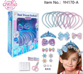 DIY Hair Bands (10 Hair Bands 4 Barrettes) Ice Princess Theme