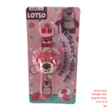 Strawberry Bear Flip Electronic Projection Watch