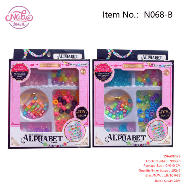 Two Mixed DIY TOYS Alphabet Beads