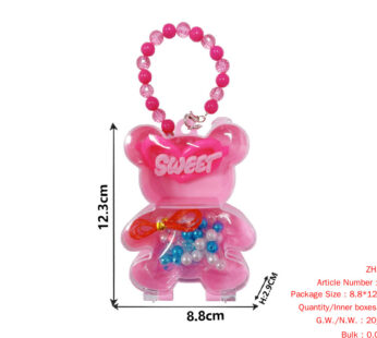 Little Bear Ming Stupid Box (Bead Necklace Bead Necklace Portable) Ornament Beads