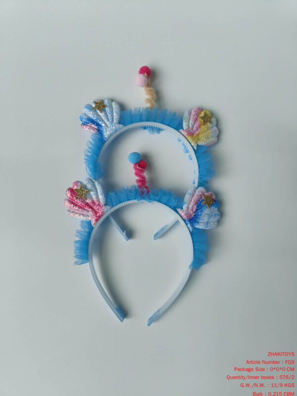 Shell Headband Blue