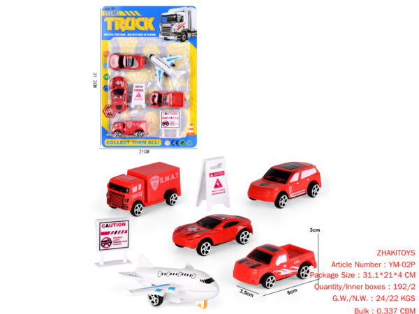 Taxi suit Fire Series 4 Cars 1 Aircraft Barricade