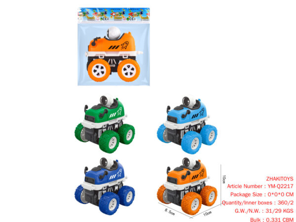 Friction Stunt Space Cartoon Car