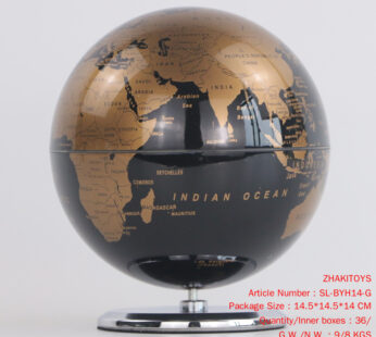 14cm music box globe 360 ° rotation