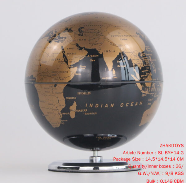 14cm music box globe 360 ° rotation