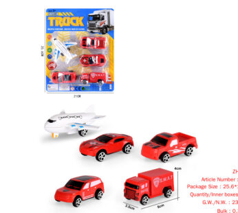 Slide suction plate fire truck 4 PCS 1 aircraft