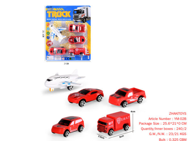 Slide suction plate fire truck 4 PCS 1 aircraft