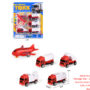 Slide suction plate fire truck 4 PCS truck 1 aircraft