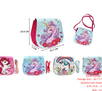 Children’s Satchel (Unicorn 4 Style 4 Color Pu Material)