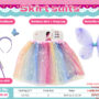 Skirt Wings Hair Hoop Fairy Stick Four-piece Set
