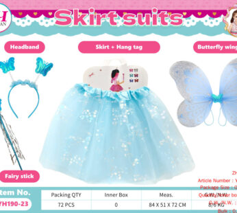 Skirt Wings Hair Hoop Fairy Stick Four-piece Set