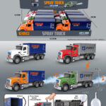 Friction/lights/music/spray truck (with water bottle)