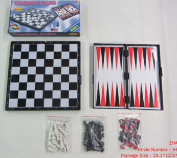 Складные шахматы 3 в 1 с магнитом.