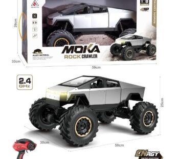 Радиоуправляемый краулер Tesla 1:8, серебристо-серый цвет